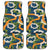 Aloha Festive Hawaii Car Mats Mokihana - Maile and Ilima on Navy Blue - Polynesian Pride