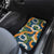 Aloha Festive Hawaii Car Mats Mokihana - Maile and Ilima on Navy Blue - Polynesian Pride