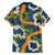 Aloha Festive Hawaii Family Matching Summer Maxi Dress and Hawaiian Shirt Mokihana - Maile and Ilima on Navy Blue - Polynesian Pride