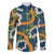 Aloha Festive Hawaii Family Matching Summer Maxi Dress and Hawaiian Shirt Mokihana - Maile and Ilima on Navy Blue - Polynesian Pride