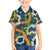 Aloha Festive Hawaii Family Matching Summer Maxi Dress and Hawaiian Shirt Mokihana - Maile and Ilima on Navy Blue - Polynesian Pride