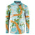 Aloha Festive Hawaii Button Sweatshirt Mokihana - Maile and Ilima on Turquoise - Polynesian Pride