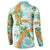 Aloha Festive Hawaii Button Sweatshirt Mokihana - Maile and Ilima on Turquoise - Polynesian Pride