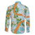 Aloha Festive Hawaii Family Matching Puletasi and Hawaiian Shirt Mokihana - Maile and Ilima on Turquoise - Polynesian Pride