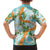 Aloha Festive Hawaii Family Matching Summer Maxi Dress and Hawaiian Shirt Mokihana - Maile and Ilima on Turquoise - Polynesian Pride