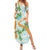 Aloha Festive Hawaii Family Matching Summer Maxi Dress and Hawaiian Shirt Mokihana - Maile and Ilima on Turquoise - Polynesian Pride