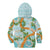 Aloha Festive Hawaii Kid Hoodie Mokihana - Maile and Ilima on Turquoise - Polynesian Pride