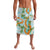 Aloha Festive Hawaii Lavalava Mokihana - Maile and Ilima on Turquoise - Polynesian Pride