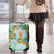 Aloha Festive Hawaii Luggage Cover Mokihana - Maile and Ilima on Turquoise - Polynesian Pride