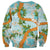 Aloha Festive Hawaii Sweatshirt Mokihana - Maile and Ilima on Turquoise - Polynesian Pride