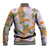 Aloha Festive Hawaii Baseball Jacket Mokihana - Maile and Ilima on Lilac - Polynesian Pride