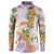 Aloha Festive Hawaii Button Sweatshirt Mokihana - Maile and Ilima on Lilac - Polynesian Pride