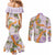 Aloha Festive Hawaii Couples Matching Mermaid Dress and Long Sleeve Button Shirt Mokihana - Maile and Ilima on Lilac - Polynesian Pride