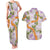 Aloha Festive Hawaii Couples Matching Tank Maxi Dress and Hawaiian Shirt Mokihana - Maile and Ilima on Lilac - Polynesian Pride