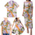 Aloha Festive Hawaii Family Matching Puletasi and Hawaiian Shirt Mokihana - Maile and Ilima on Lilac - Polynesian Pride