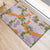 Aloha Festive Hawaii Rubber Doormat Mokihana - Maile and Ilima on Lilac - Polynesian Pride