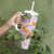 Aloha Festive Hawaii Tumbler With Handle Mokihana - Maile and Ilima on Lilac - Polynesian Pride