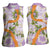 Aloha Festive Hawaii Women Sleeveless Polo Shirt Mokihana - Maile and Ilima on Lilac - Polynesian Pride