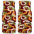 Aloha Festive Hawaii Car Mats Mokihana - Maile and Ilima on Crimson - Polynesian Pride