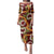 Aloha Festive Hawaii Family Matching Puletasi and Hawaiian Shirt Mokihana - Maile and Ilima on Crimson - Polynesian Pride