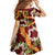Aloha Festive Hawaii Family Matching Summer Maxi Dress and Hawaiian Shirt Mokihana - Maile and Ilima on Crimson - Polynesian Pride