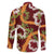 Aloha Festive Hawaii Family Matching Summer Maxi Dress and Hawaiian Shirt Mokihana - Maile and Ilima on Crimson - Polynesian Pride