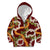 Aloha Festive Hawaii Kid Hoodie Mokihana - Maile and Ilima on Crimson - Polynesian Pride