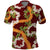 Aloha Festive Hawaii Polo Shirt Mokihana - Maile and Ilima on Crimson - Polynesian Pride
