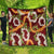 Aloha Festive Hawaii Quilt Mokihana - Maile and Ilima on Crimson - Polynesian Pride