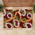 Aloha Festive Hawaii Rubber Doormat Mokihana - Maile and Ilima on Crimson - Polynesian Pride