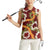 Aloha Festive Hawaii Women Sleeveless Polo Shirt Mokihana - Maile and Ilima on Crimson - Polynesian Pride