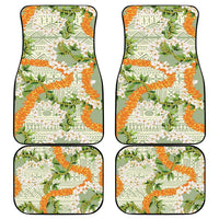 Aloha Festive Hawaii Car Mats Mokihana - Maile Leis in Muted Summer - Polynesian Pride