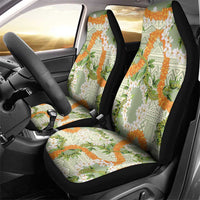 Aloha Festive Hawaii Car Seat Cover Mokihana - Maile Leis in Muted Summer - Polynesian Pride