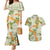 Aloha Festive Hawaii Couples Matching Mermaid Dress and Hawaiian Shirt Mokihana - Maile Leis in Muted Summer - Polynesian Pride