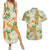 Aloha Festive Hawaii Couples Matching Summer Maxi Dress and Hawaiian Shirt Mokihana - Maile Leis in Muted Summer - Polynesian Pride