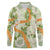 Aloha Festive Hawaii Long Sleeve Polo Shirt Mokihana - Maile Leis in Muted Summer - Polynesian Pride