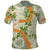 Aloha Festive Hawaii Polo Shirt Mokihana - Maile Leis in Muted Summer - Polynesian Pride