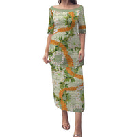 Aloha Festive Hawaii Puletasi Mokihana - Maile Leis in Muted Summer - Polynesian Pride