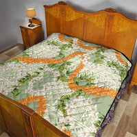 Aloha Festive Hawaii Quilt Mokihana - Maile Leis in Muted Summer - Polynesian Pride