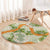 Aloha Festive Hawaii Round Carpet Mokihana - Maile Leis in Muted Summer - Polynesian Pride