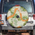 Aloha Festive Hawaii Spare Tire Cover Mokihana - Maile Leis in Muted Summer - Polynesian Pride