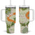 Aloha Festive Hawaii Tumbler With Handle Mokihana - Maile Leis in Muted Summer - Polynesian Pride