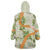 Aloha Festive Hawaii Wearable Blanket Hoodie Mokihana - Maile Leis in Muted Summer - Polynesian Pride
