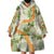 Aloha Festive Hawaii Wearable Blanket Hoodie Mokihana - Maile Leis in Muted Summer - Polynesian Pride