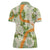 Aloha Festive Hawaii Women Polo Shirt Mokihana - Maile Leis in Muted Summer - Polynesian Pride