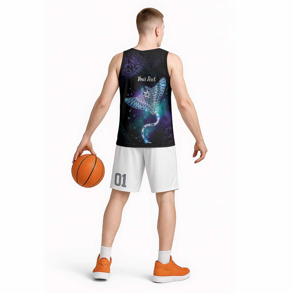 Polynesian Tala Manta Ray Basketball Jersey Nowhere You Could Go That I Won't Be With You - Polynesian Pride