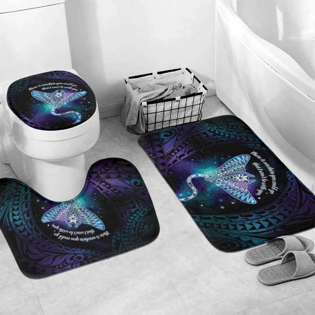 Polynesian Tala Manta Ray Bathroom Set Nowhere You Could Go That I Won't Be With You - Polynesian Pride