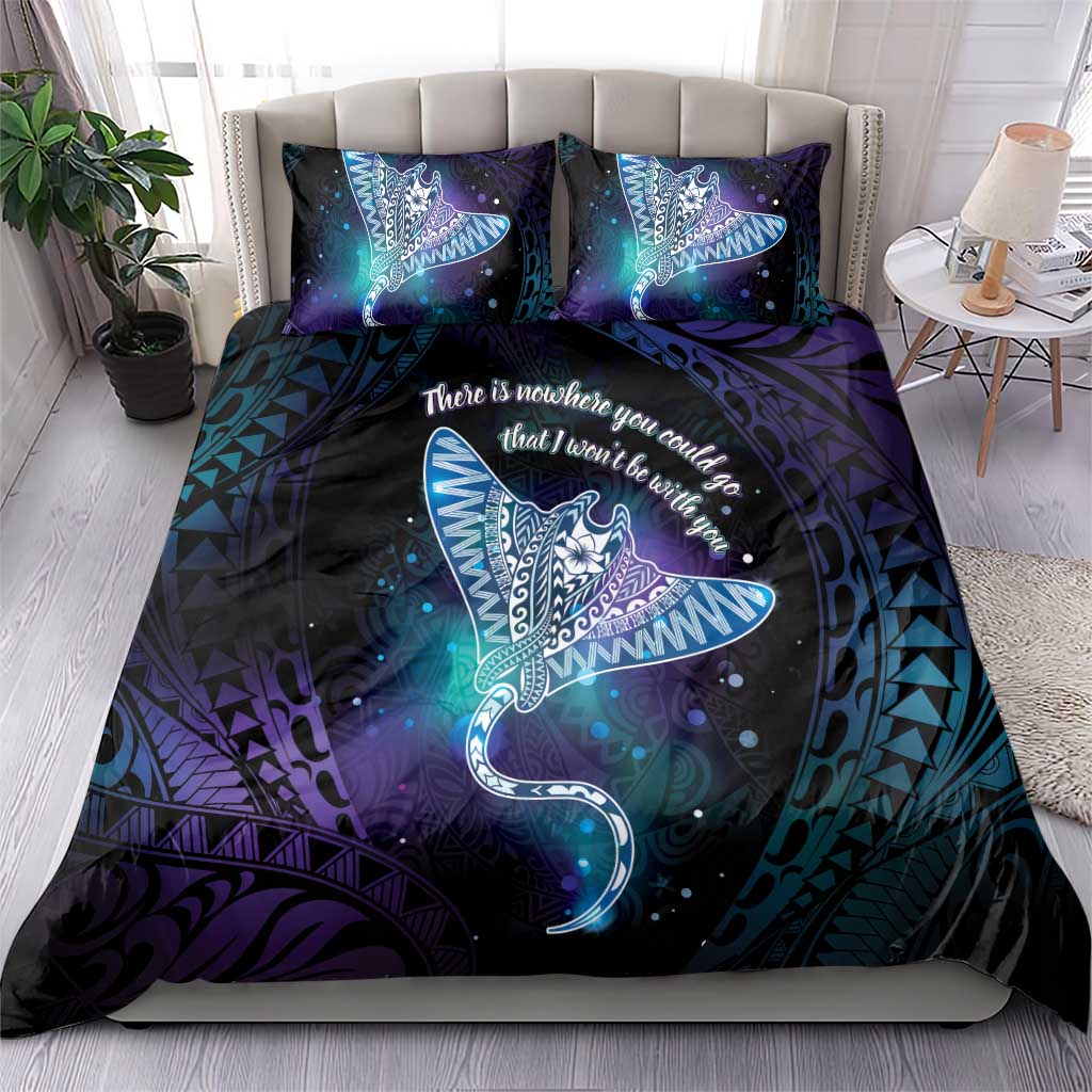 Polynesian Tala Manta Ray Bedding Set Nowhere You Could Go That I Won't Be With You - Polynesian Pride