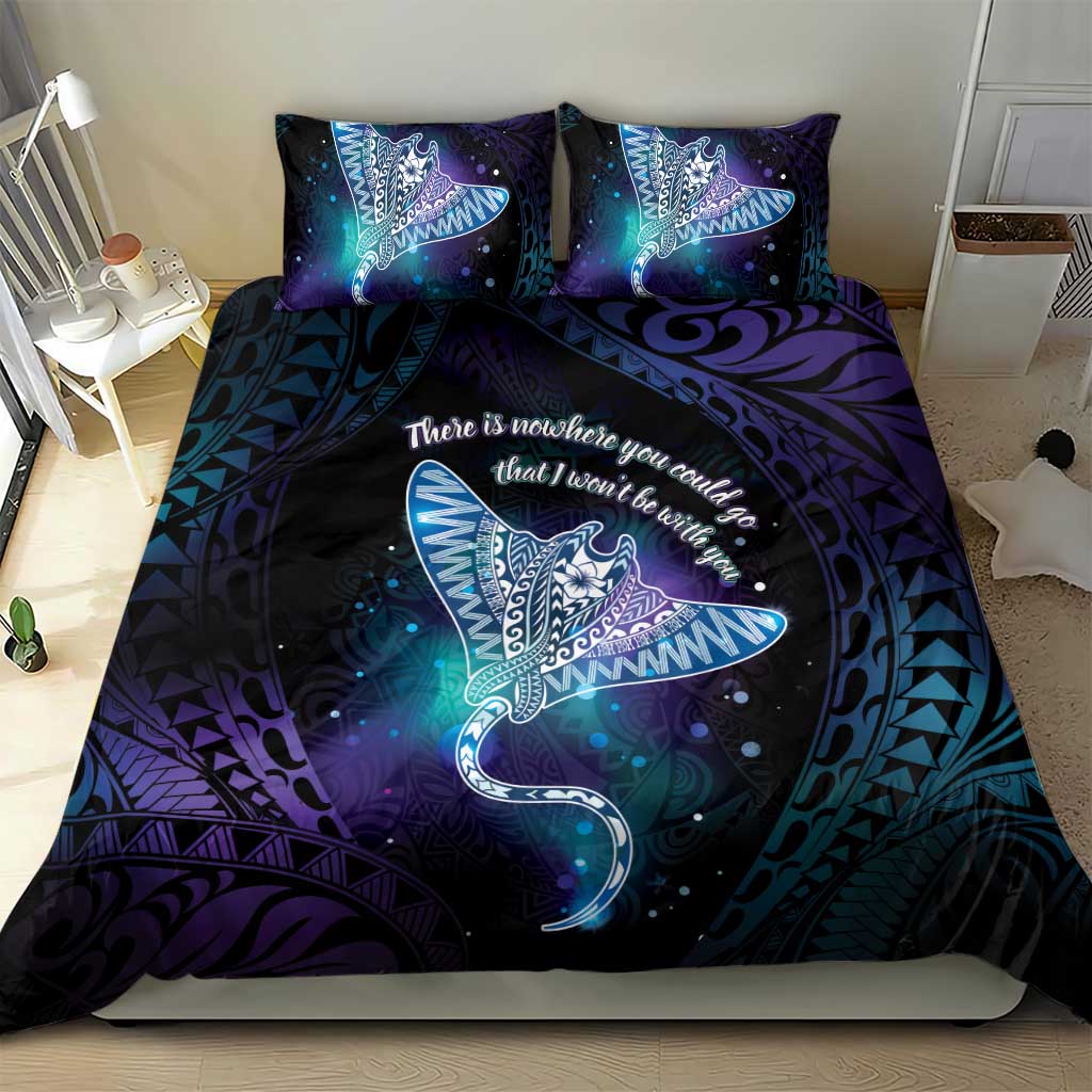 Polynesian Tala Manta Ray Bedding Set Nowhere You Could Go That I Won't Be With You - Polynesian Pride