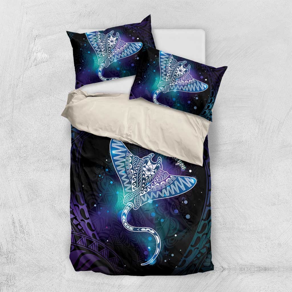 Polynesian Tala Manta Ray Bedding Set Nowhere You Could Go That I Won't Be With You - Polynesian Pride